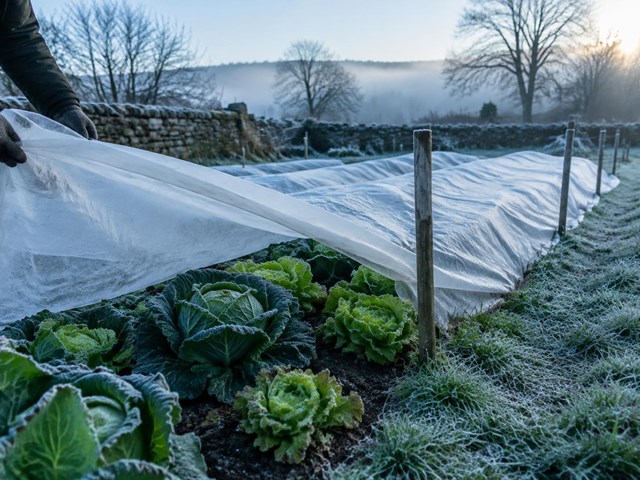 Las heladas castigan menos tus cultivos con cuidados de plantas en invierno en Cerdedo-Cotobade