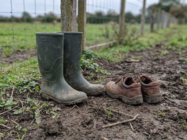 Tus pies siguen secos y calientes toda la jornada con calzado aislante para el campo en Pontevedra